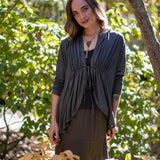 Lydia Maxi Skirt with Ruffles in Mocha
