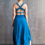  Shakti Ruched Waistband Long Maxi Skirt 3