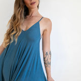 Anjali One Piece Yoga Jumpsuit in Slate Blue