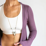 Amethyst Ballet Wrap Top: Women's Yoga Jacket