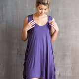 Pixie Sleeveless Hoodie Fairy Dress in Amethyst