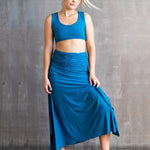  Shakti Ruched Waistband Long Maxi Skirt 4