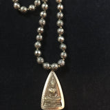 Pyrite Prayer Bead Golden Buddha Mala Neclace