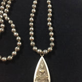 Pyrite Prayer Bead Golden Buddha Mala Neclace